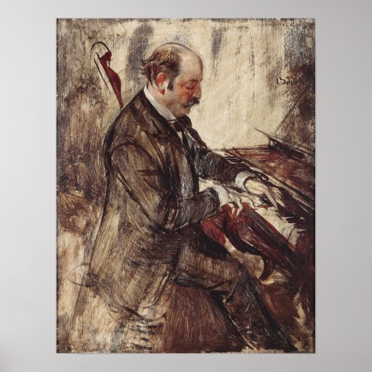 Boldini - De Pianist Poster (Voorkant)