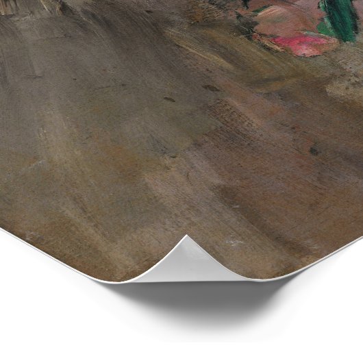 Boldini - jonge vrouw met een bloem poster (Hoek)