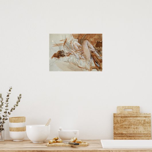 Boldini - Languerende Dame Poster (Keuken)