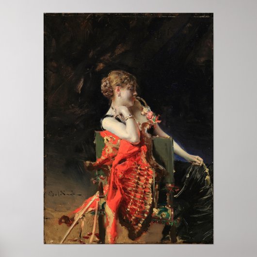 Boldini - Madame X 1879 Poster (Voorkant)