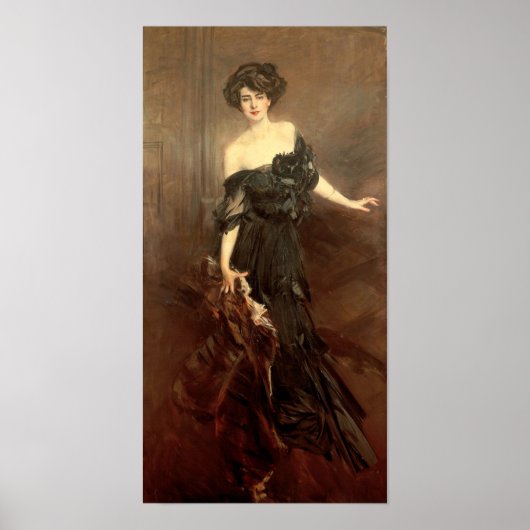Boldini - Mademoiselle De Nemidoff Poster (Voorkant)