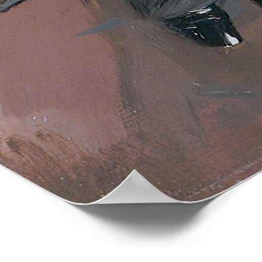 Boldini - Marchesa Luisa Casati met windhond Poster (Hoek)