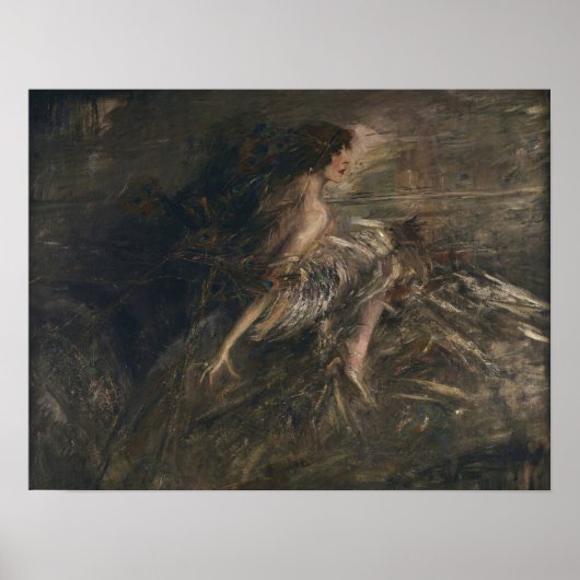 Boldini - Portret van de Markiezin 1914 Poster (Voorkant)