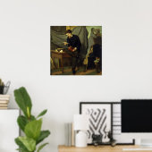 Boldini - Portret van de schilder Alessandro Lanf. Poster (Thuiskantoor)