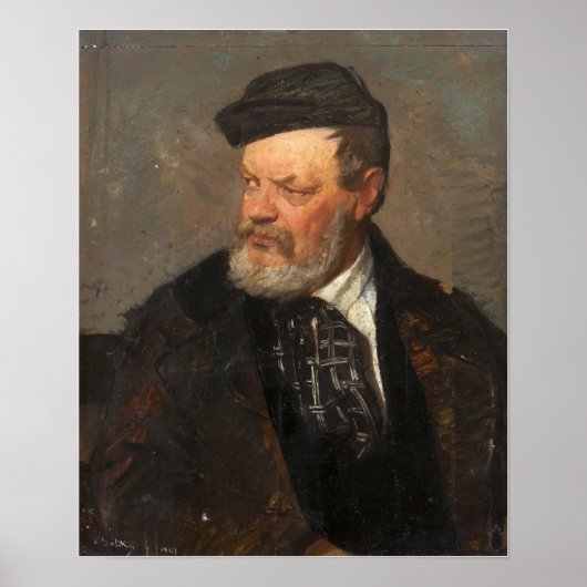 Boldini - Portret van de vader van de kunstenaar A Poster (Voorkant)