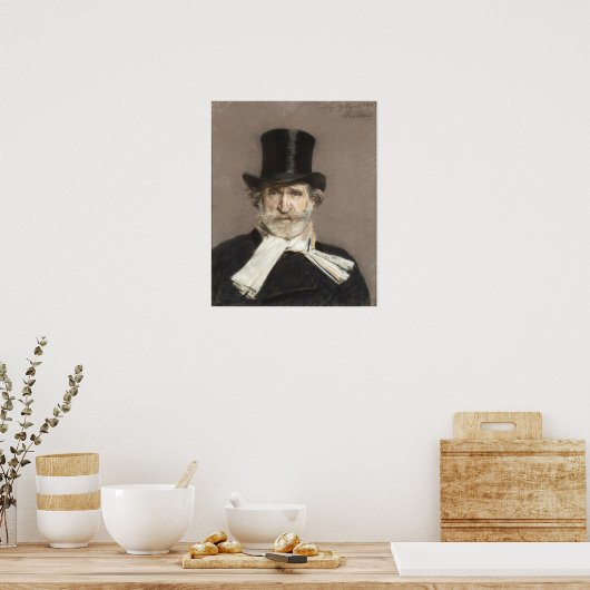 Boldini - Portret van Giuseppe Verdi Poster (Keuken)