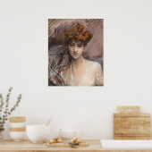 Boldini - Portret van Lucie Gerard Poster (Keuken)