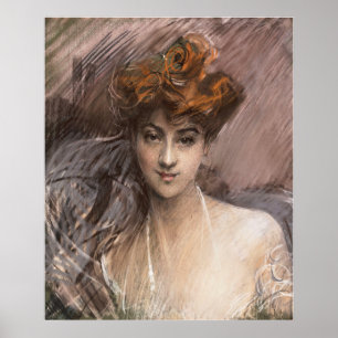 Boldini - Portret van Lucie Gerard Poster