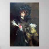 Boldini - Portret van Mademoiselle Lanthelme 1907 Poster (Voorkant)