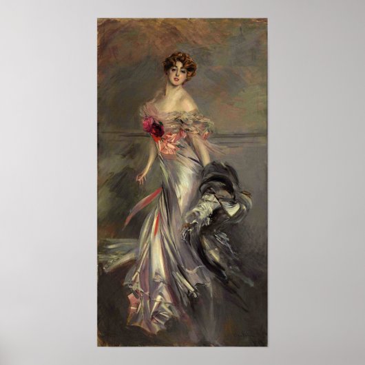 Boldini - Portret van Marthe Regnier Poster (Voorkant)