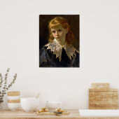 Boldini - Portret van meisje 1860 Poster (Keuken)