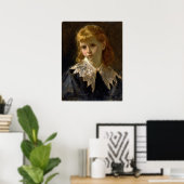 Boldini - Portret van meisje 1860 Poster (Thuiskantoor)