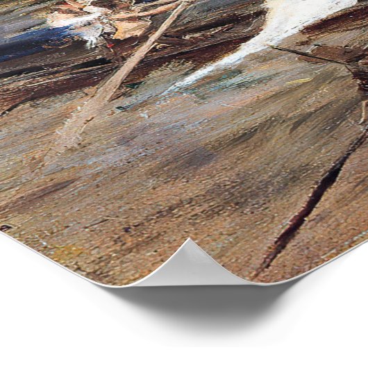 Boldini - Schepen in het San Marco bekken 1899 Poster (Hoek)