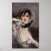 Boldini - Vrouw in handschoenen Poster (Voorkant)