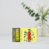 Boldness Allure Leopard Pattern Mode Designer Visitekaartje (Staand voorkant)