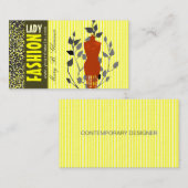 Boldness Allure Leopard Pattern Mode Designer Visitekaartje (Voorkant / Achterkant)