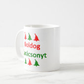 boldog karacsonyt koffiemok (Voorkant links)