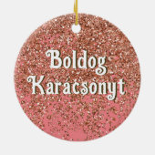 Boldog Karácsonyt | Vrolijk kerstfeest in het Hong Keramisch Ornament (Achterkant)