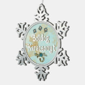 Boldog Karácsonyt | Vrolijk kerstfeest in het Hong Tin Sneeuwvlok Ornament (Rechts)