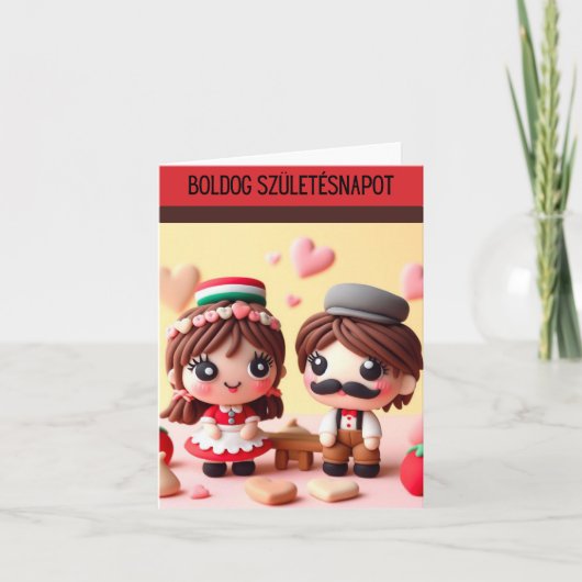 Boldog születésnapot, Hongaarse verjaardag Kaart (Voorkant)