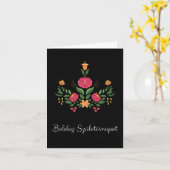 Boldog születésnapot, Hongaarse verjaardag Kaart (Gele Bloem)