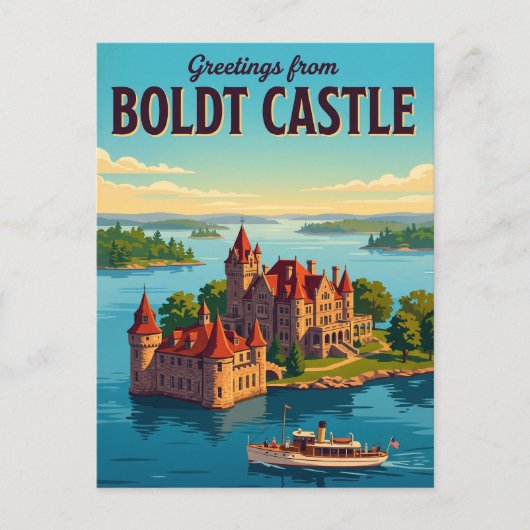 Boldt Castle VS Briefkaart (Voorkant)