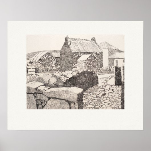 Boleigh Farm Cornwall Eleanor Hughes herdruk Poster (Voorkant)