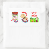 BOLEK EN LOLEK RECHTHOEKIGE STICKER (Tas)