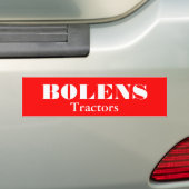 Bolens Tractors Lawnmowers Mowers Husky Design Bumpersticker (Op auto)