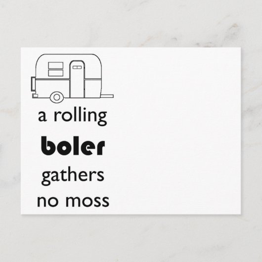 Boler briefkaart (Voorkant)