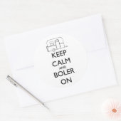 Boler sticker - houd kalm en boler aan (Envelop)