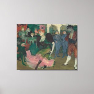 Bolero dansen - Toulouse-Lautrec Schilderij Canvas Afdruk