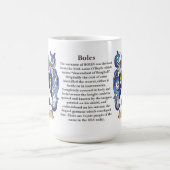 Boles name, the Origin, the Beting and the Crest Koffiemok (Center)