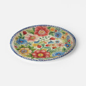 Boleslawiec Poolse aardewerk bloemenpapier Bord se (Gekanteld)