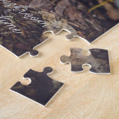 Bolete paddenstoel met gele bladeren legpuzzel (Zijkant)