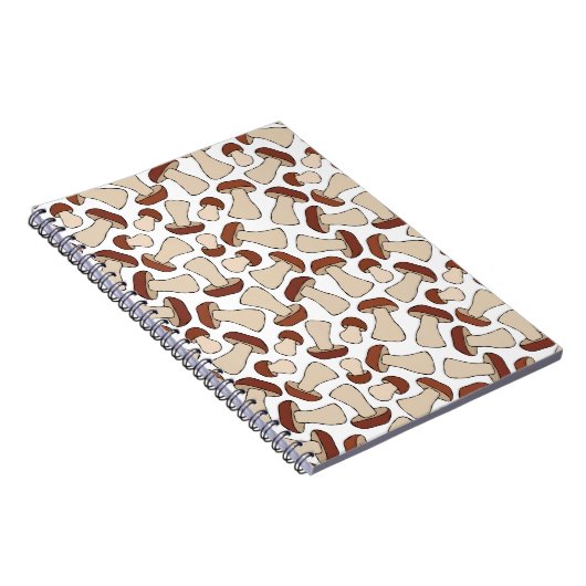 Boletus of Porcini-paddenstoel zonder naadloze, ei Notitieboek (Rechterzijde)