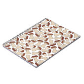 Boletus of Porcini-paddenstoel zonder naadloze, ei Notitieboek (Linkerzijde)