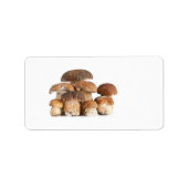 Boletus paddenstoel etiket (Voorkant)