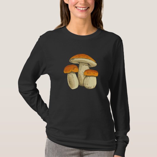 Boletus paddenstoelen die paddenstoelen verzamelen t-shirt (Voorkant)