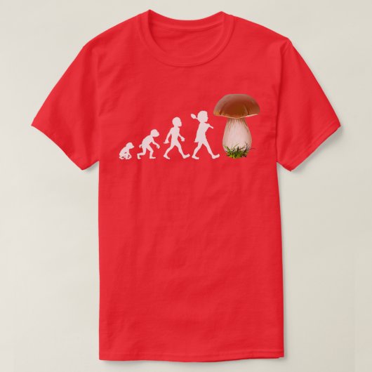 Boletus porcini paddenstoel t-shirt (Design voorkant)