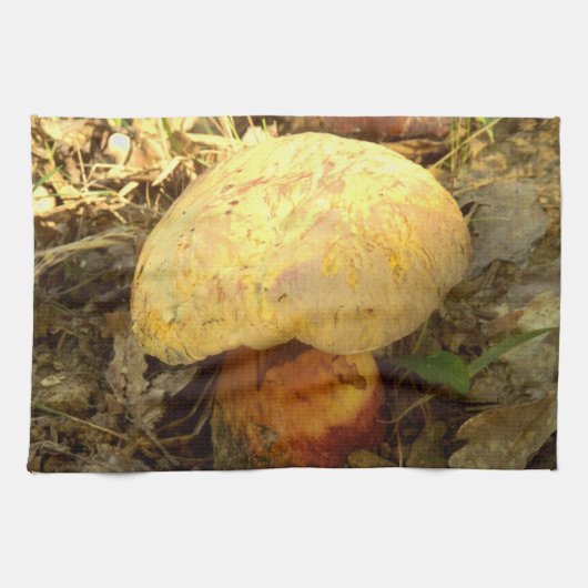 Boletus torosus Mushroom Tea Towel Theedoek (Horizontaal)