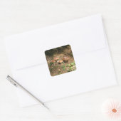 boletus vierkante sticker (Envelop)