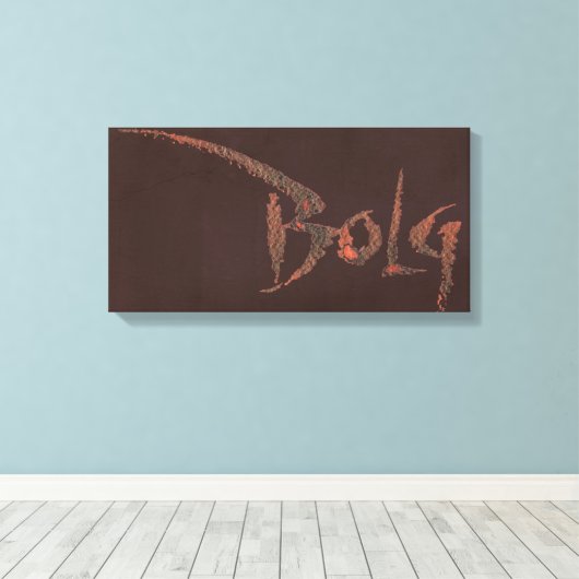 Bolg-naam Canvas Afdruk (Insitu (Houten vloer))