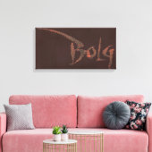 Bolg-naam Canvas Afdruk (Insitu (Woonkamer))