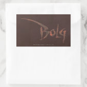 Bolg-naam Rechthoekige Sticker (Tas)