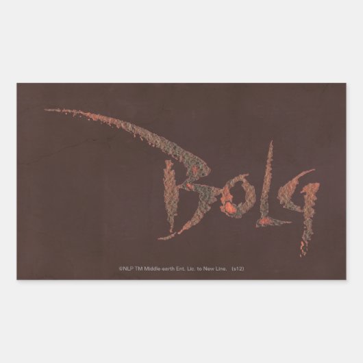 Bolg-naam Rechthoekige Sticker (Voorkant)