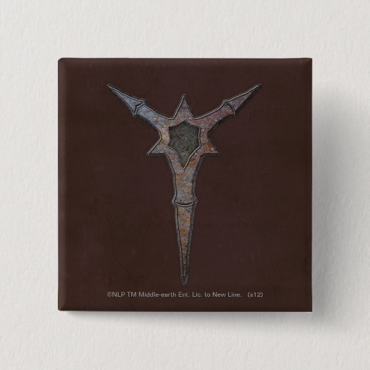 Bolg-pictogram Vierkante Button 5,1 Cm (Voorkant)