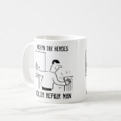 Bolier Repair Man. Verwarmingsmotor Cadeau Koffiemok (Voorkant links)