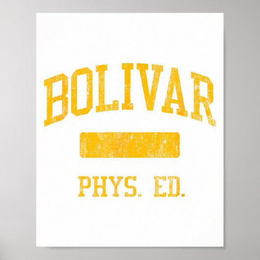 Bolivar High School Hs Bolivar Mo Phys Ed Poster (Voorkant)