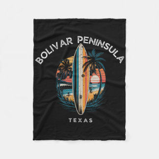 Bolivar schiereiland Texas Mannen Vrouwen Surfen  Fleece Deken